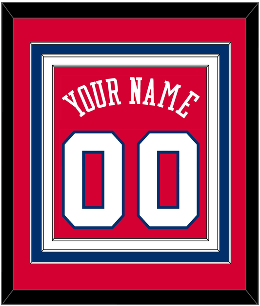 Philadelphia Name & Number - Road Red (1978-1991) - Premier Tier 2
