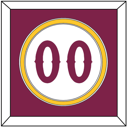 Arizona State Baseball Number - Home White - Signature Tier 2