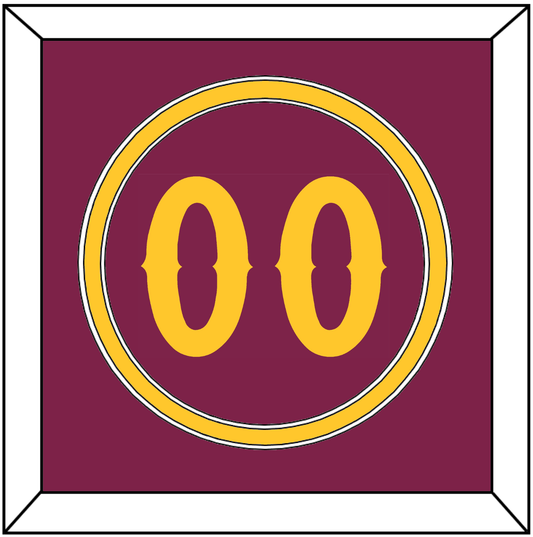 Arizona State Baseball Number - Alternate Maroon - Signature Tier 2