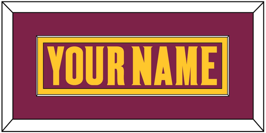 Arizona State Hockey Nameplate - Road Maroon (2021-2023) - Essential Tier 2