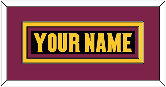 Arizona State Hockey Nameplate - Alternate Black (2018-2024) - Signature Tier 3