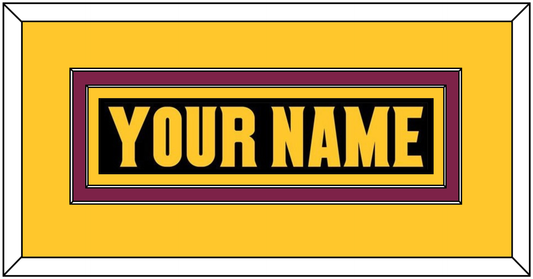 Arizona State Hockey Nameplate - Alternate Black (2018-2024) - Signature Tier 4