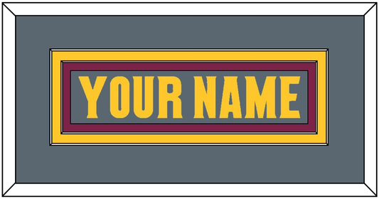 Arizona State Hockey Nameplate - Alternate Dark Gray (2019-2024) - Signature Tier 2