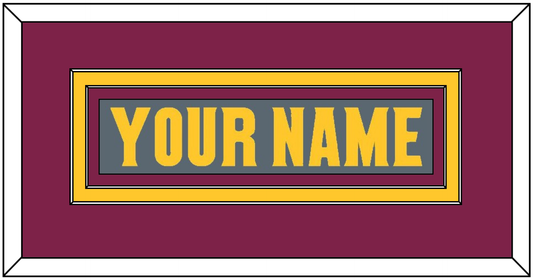 Arizona State Hockey Nameplate - Alternate Dark Gray (2019-2024) - Signature Tier 3