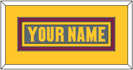 Arizona State Hockey Nameplate - Alternate Dark Gray (2019-2024) - Signature Tier 4