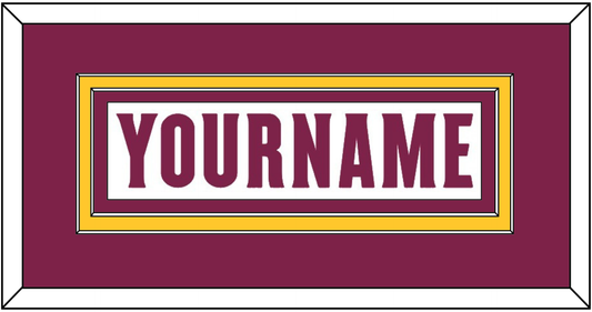 Arizona State Hockey Nameplate - Home White Digiflame (2022-2024) - Signature Tier 2