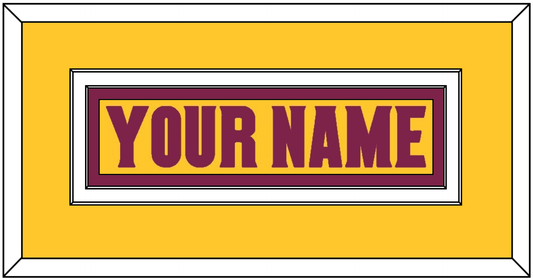 Arizona State Hockey Nameplate - Heritage Gold (2019-2024) - Signature Tier 3