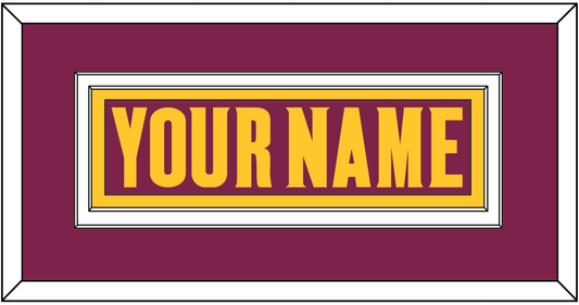 Arizona State Hockey Nameplate - Road Maroon (2021-2023) - Signature Tier 2