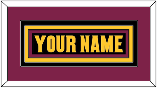 Arizona State Hockey Nameplate - Alternate Black (2018-2024) - Premier Tier 2