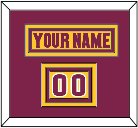 Arizona State Hockey Nameplate & Number (Shoulder) - Heritage (2019-2024) - Premier Tier 2