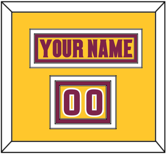 Arizona State Hockey Nameplate & Number (Shoulder) - Heritage (2019-2024) - Premier Tier 3