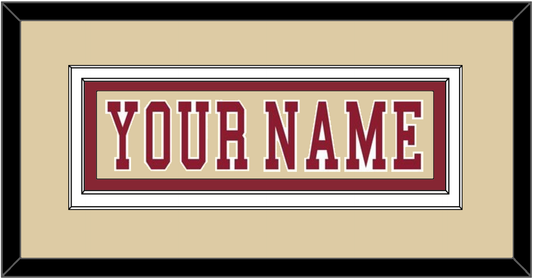 Boston College Hockey Nameplate - Alternate Gold - Signature Tier 2