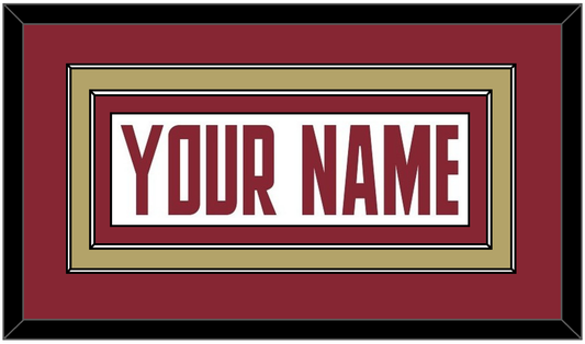 Boston College Hockey Nameplate - Home White (2011-2015) - Signature Tier 2