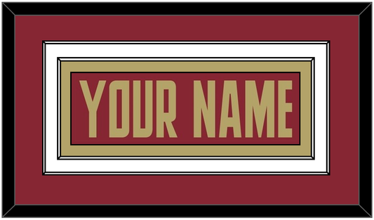 Boston College Hockey Nameplate - Road Maroon (2011-2015) - Signature Tier 2