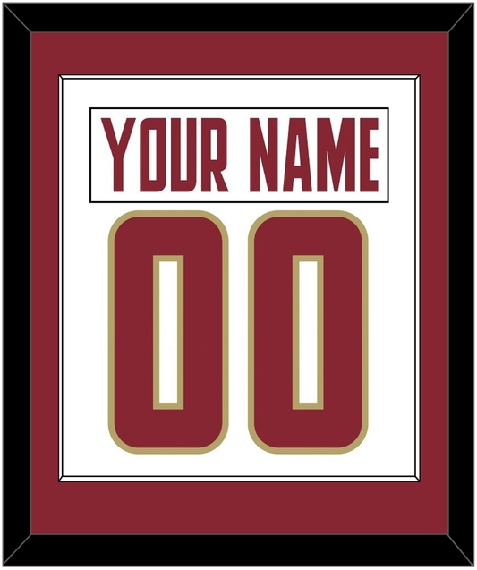 Boston College Nameplate & Number (Back) Combined - Home White (2011-2015) - Essential Tier 1