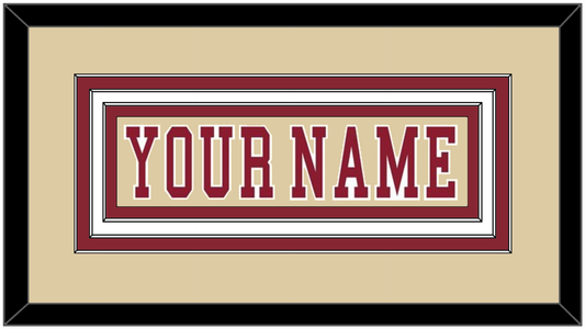 Boston College Hockey Nameplate - Alternate Gold - Premier Tier 1