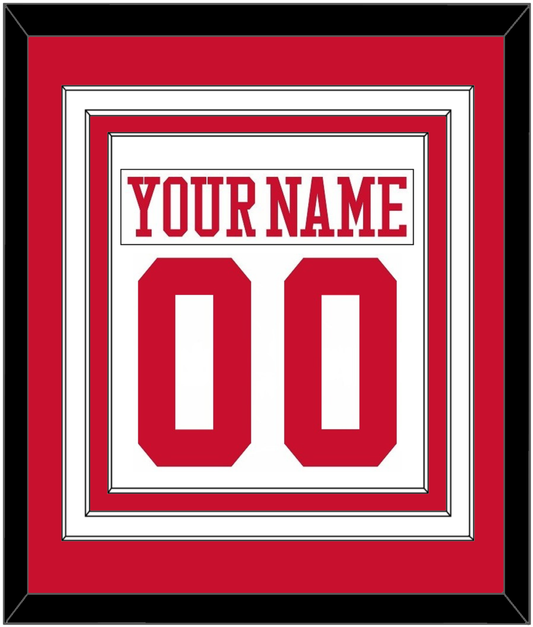 Boston Nameplate & Number (Back) Combined - Home White - Premier Tier 1