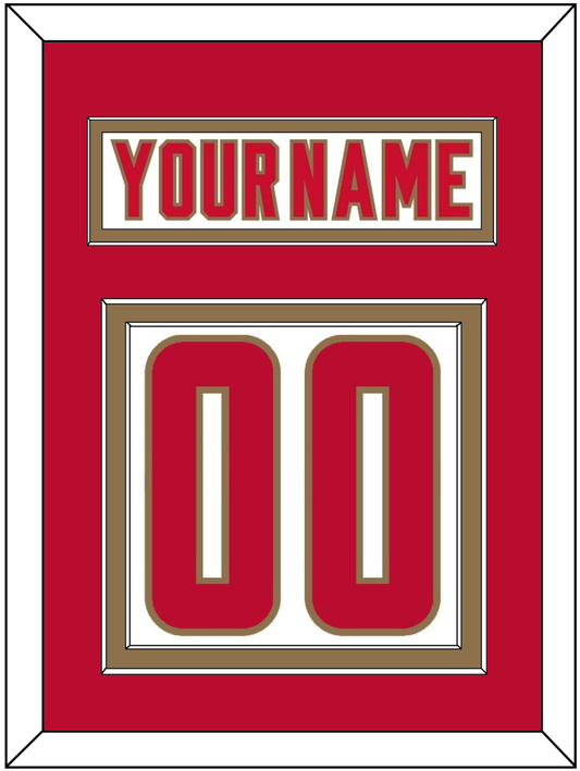 Denver Nameplate & Number (Back) - Home White - Signature Tier 2