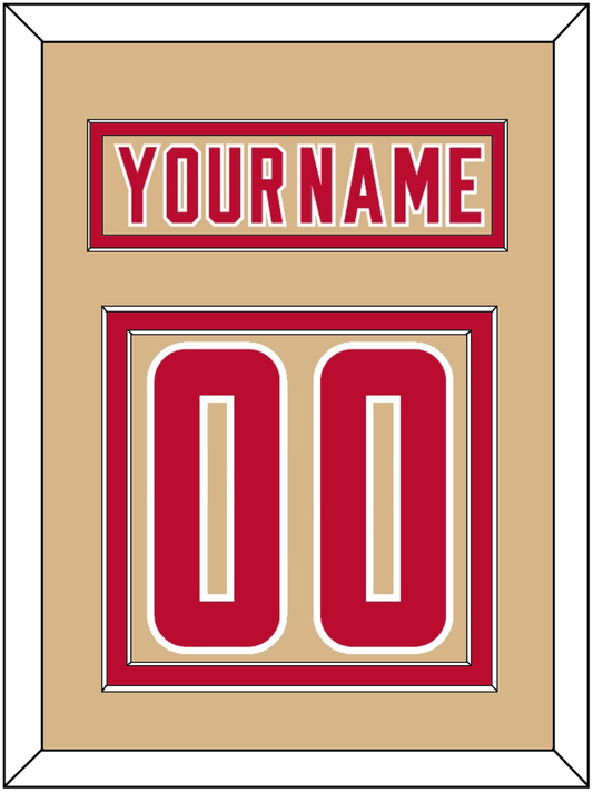 Denver Nameplate & Number (Back) - Alternate Gold - Signature Tier 2