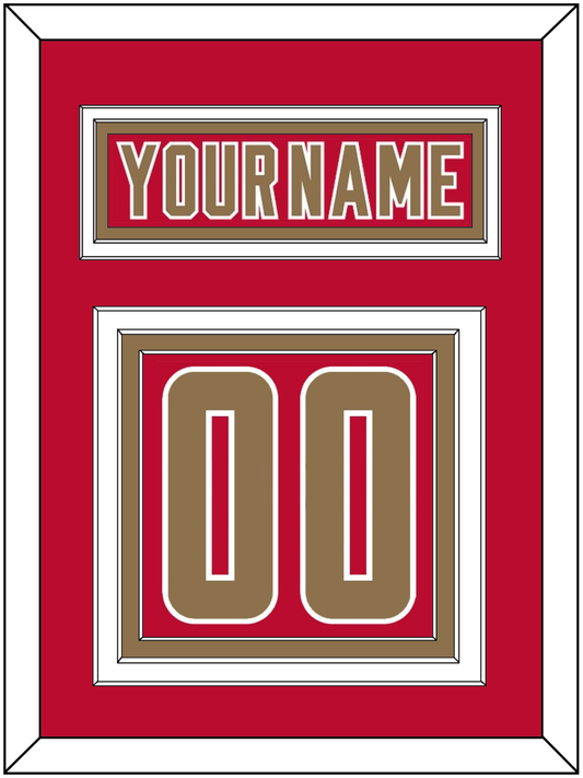 Denver Nameplate & Number (Back) - Road Crimson - Premier Tier 2