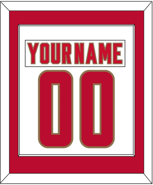 Denver Nameplate & Number (Back) Combined - Home White - Essential Tier 1