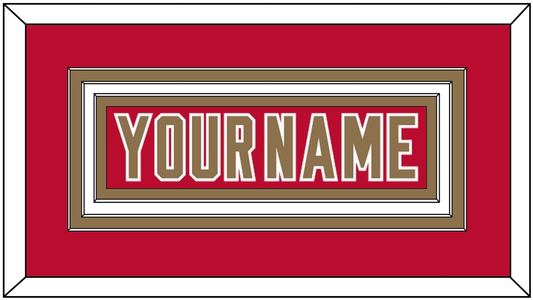 Denver Nameplate - Road Crimson - Premier Tier 1