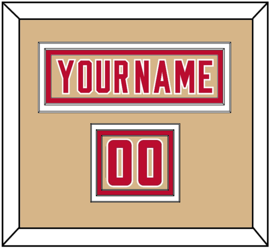Denver Nameplate & Number (Shoulder) - Alternate Gold - Premier Tier 2