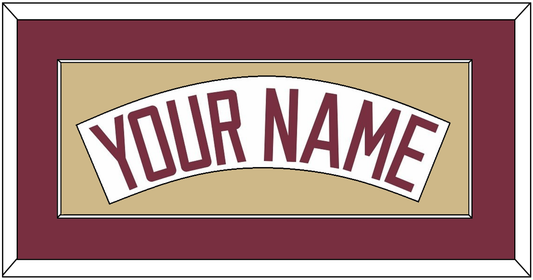 Florida State Baseball Nameplate - Home White (2016-2018) - Essential Tier 3