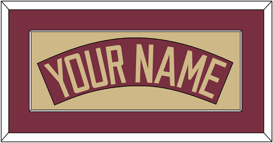 Florida State Baseball Nameplate - Alternate Garnet - Essential Tier 2