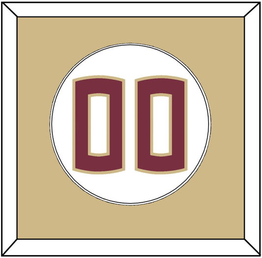 Florida State Baseball Number - Home White - Essential Tier 2