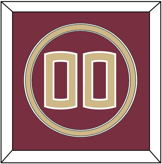 Florida State Baseball Number - Alternate Garnet - Signature Tier 2