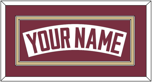 Florida State Baseball Nameplate - Home White - Signature Tier 3