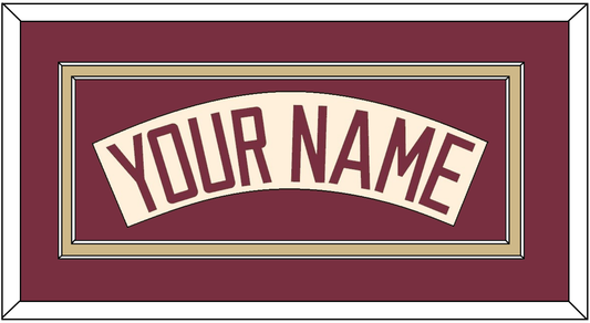 Florida State Baseball Nameplate - Alternate Gold (2016-2018) - Signature Tier 2