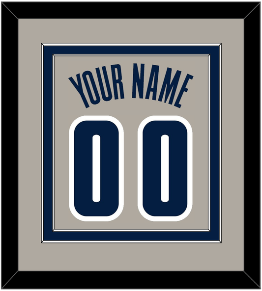 Georgetown Basketball Name & Number - Home Gray (1994-1996) - Signature Tier 2