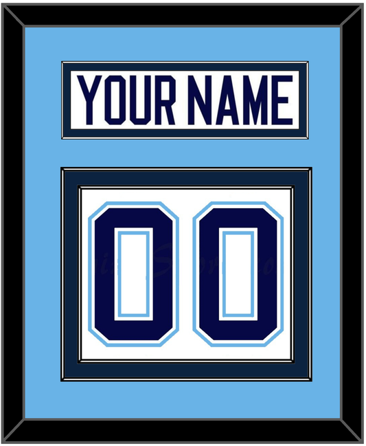 Maine Nameplate & Number (Back) - Home White (1994-2008) - Signature Tier 3