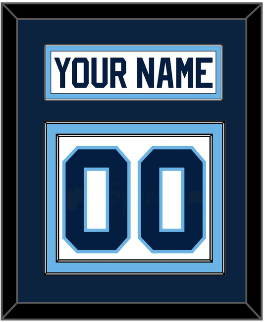 Maine Nameplate & Number (Back) - Home White (1993-1994) - Signature Tier 2
