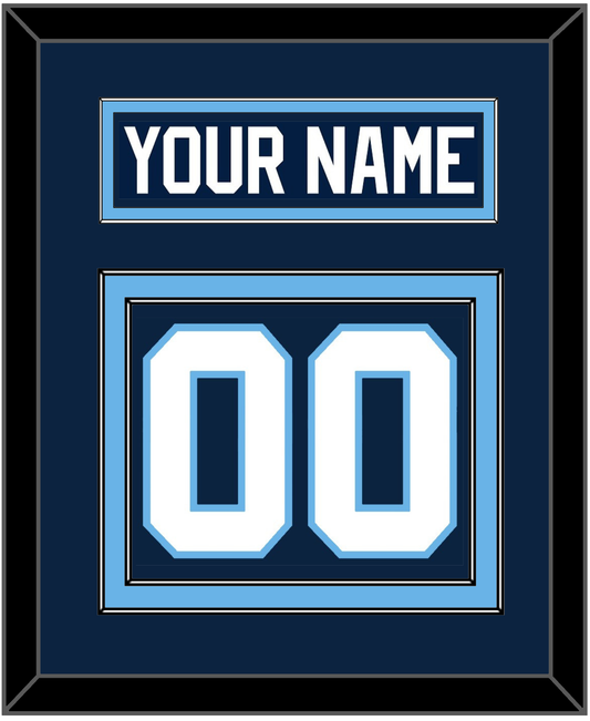 Maine Nameplate & Number (Back) - Road Navy Blue (1993-1994) - Signature Tier 2