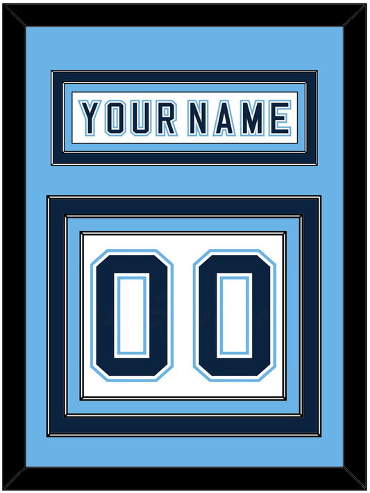 Maine Nameplate & Number (Back) - Home White - Premier Tier 3