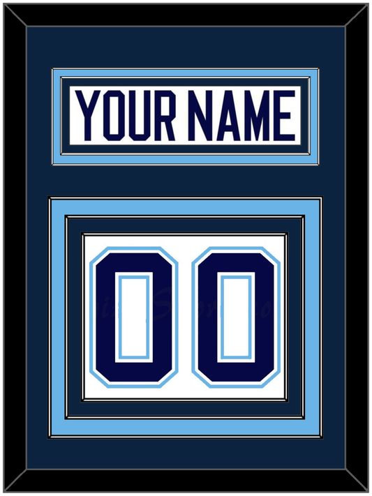 Maine Nameplate & Number (Back) - Home White (1994-2008) - Premier Tier 2
