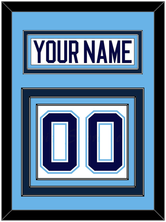 Maine Nameplate & Number (Back) - Home White (1994-2008) - Premier Tier 3