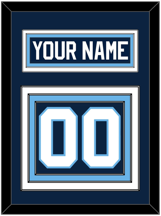 Maine Nameplate & Number (Back) - Road Navy Blue (1993-1994) - Premier Tier 2