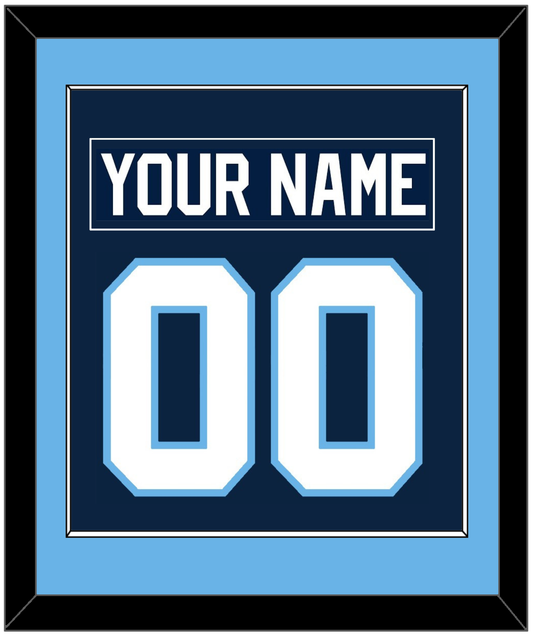 Maine Nameplate & Number (Back) Combined - Road Navy Blue (1993-1994) - Essential Tier 2