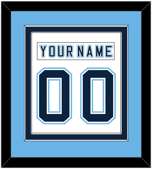 Maine Nameplate & Number (Back) Combined - Home White - Signature Tier 4