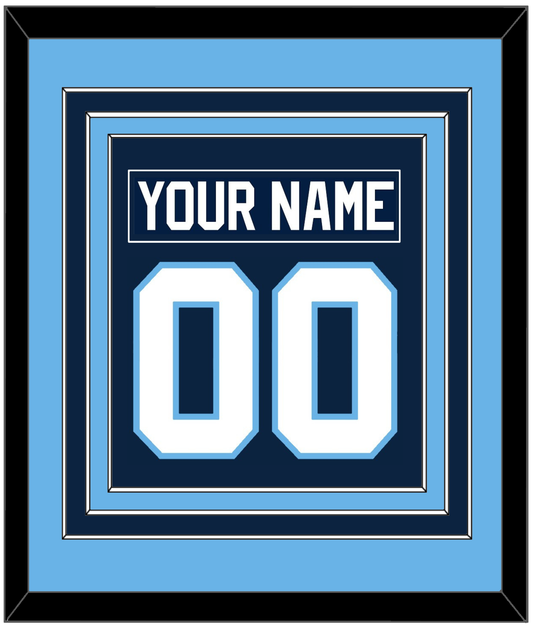 Maine Nameplate & Number (Back) Combined - Road Navy Blue (1993-1994) - Premier Tier 3