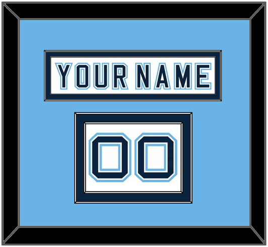 Maine Hockey Nameplate & Number (Shoulder) - Home White - Signature Tier 4
