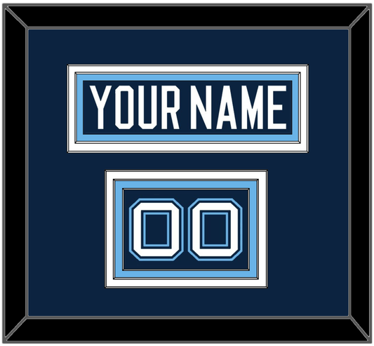 Maine Hockey Nameplate & Number (Shoulder) - Road Navy Blue (1994-2008) - Premier Tier 2