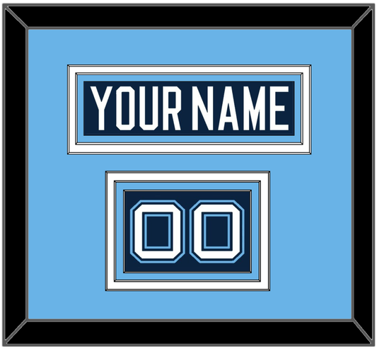 Maine Hockey Nameplate & Number (Shoulder) - Road Navy Blue (1994-2008) - Premier Tier 3