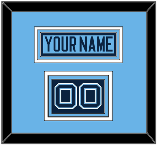 Maine Hockey Nameplate & Number (Shoulder) - Alternate Light Blue (2007-2008) - Premier Tier 2