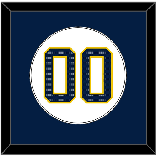 Michigan Baseball Number - 2019 World Series Home White - Essential Tier 1
