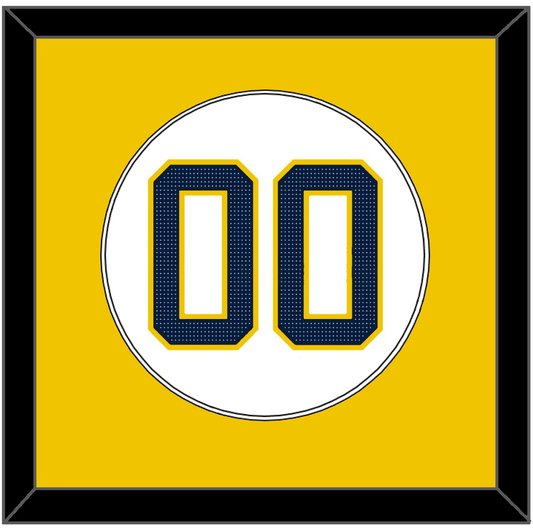 Michigan Baseball Number - 2019 World Series Home White - Essential Tier 2